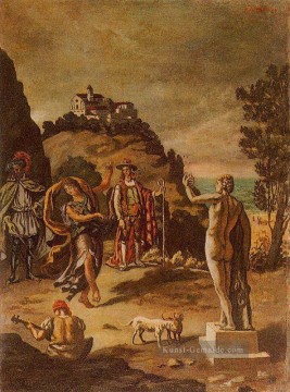 Surrealismus Werke - Landliche Szenen mit Landschaft Giorgio de Chirico Surrealismus